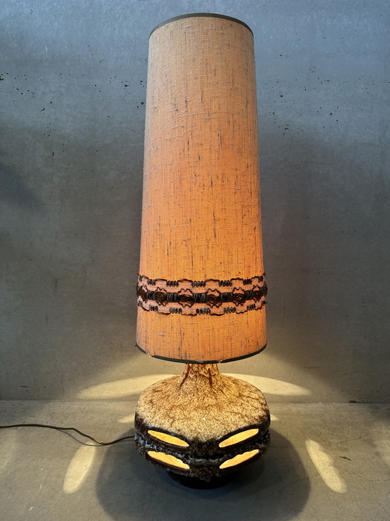 Image 1 of Lampadaire vintage XL en céramique épaisse - Stein Keramik