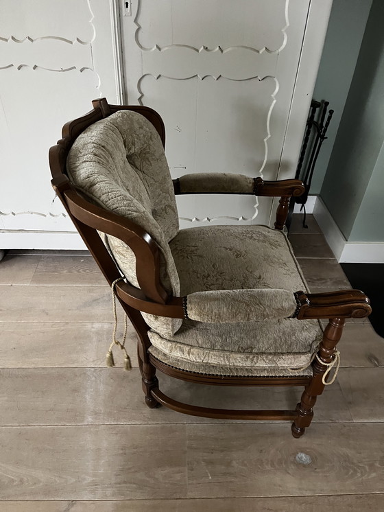 Image 1 of Giorgetti houten stoel