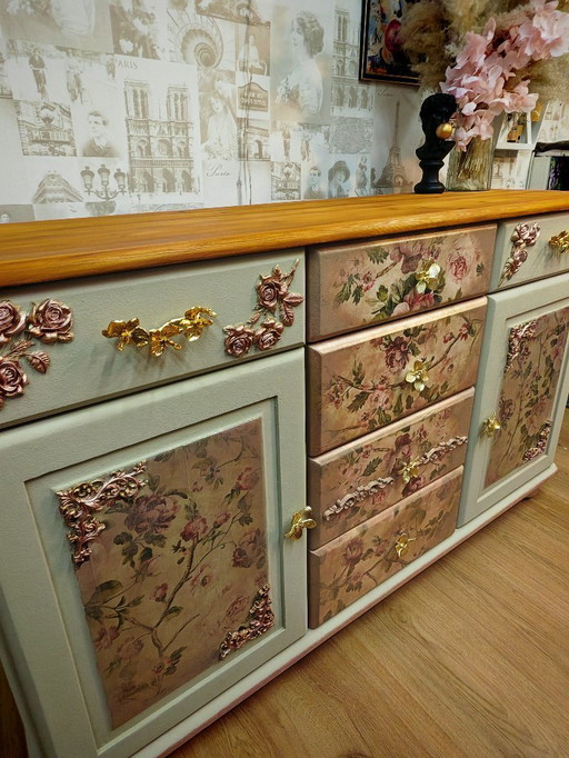Renovated romantic sideboard