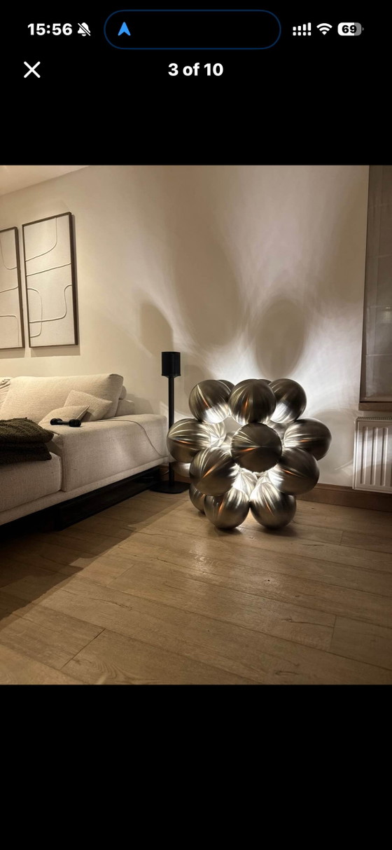 Objet Lumineux Design Unique Marcel Simons 02 – Lampadaires, rvs (photo 3 of 10)