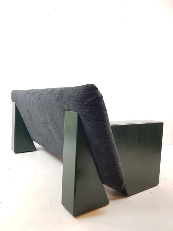 Divano vintage Artifort "Sandwich" in tessuto nuovo, verde e nero – Divani 2 posti, Plastic, Textile (photo 5 of 11)