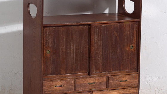 Antique Japanese small chest of drawers - Showa Period (c. ) #11 – Metal (photo 3 of 40)