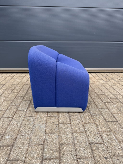 Artifort F598 Groovy armchair by Pierre Paulin, Bleu électrique