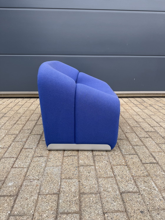 Image 1 of Artifort F598 Groovy armchair by Pierre Paulin, Bleu électrique