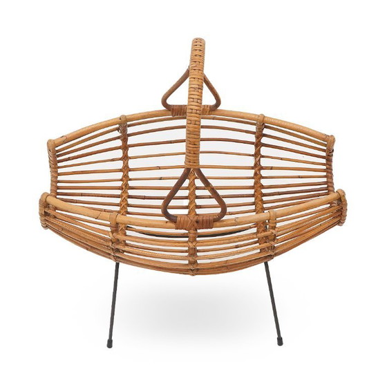 Image 1 of Portariviste in rattan, anni '50