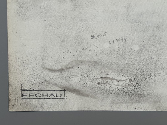 Image 1 of Eugene Eechaut (1928-2019) - Tusche-Diptychon (1970)