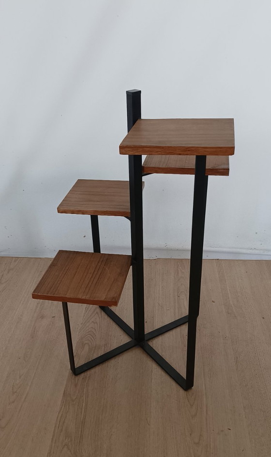 Sixties Plant Table – Metal, Wood (photo 5 of 10)