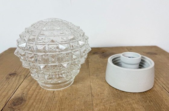Vintage witte porseleinen plafondlamp, jaren 70 – Plafondlampen, Porcelain (photo 6 of 13)