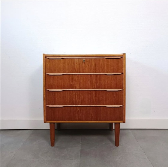 Image 1 of Vintage Deense Ladekast In Teak 