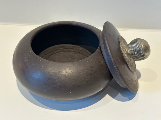 Image 1 of Decorative jar with lid - Tadelakt