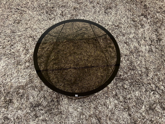 Image 1 of Rolf Benz 8870 Couchtisch Schwarz Ø80 – Parsol Glas