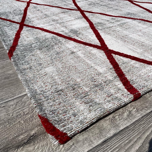 Brinker Carpets Retro Collection Cross Silver/Red 170x230cm