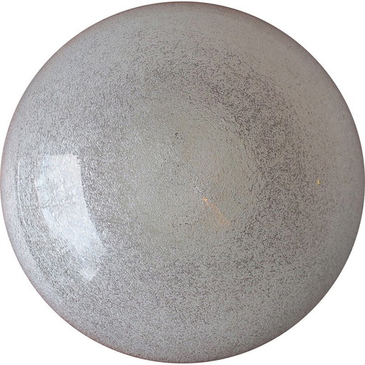 Italian vintage Mazzega frosted glass Domed ceiling lamp, 1960s