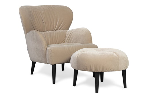 Sits Ross fauteuil + poef