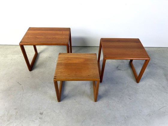 Tables d'appoint scandinaves de Dyrlund, années 1960 – Bois (photo 12 of 12)