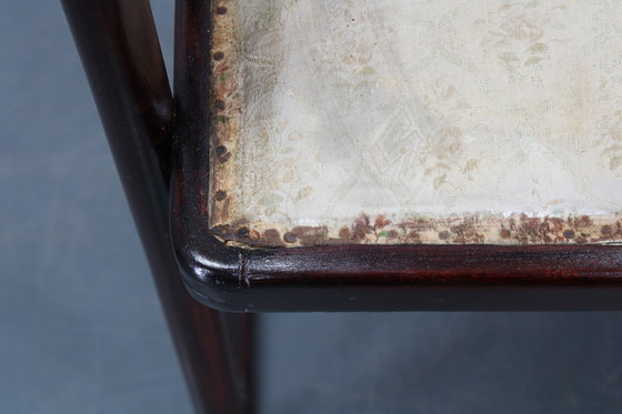 Image 1 of Beukenhouten bank en stoel