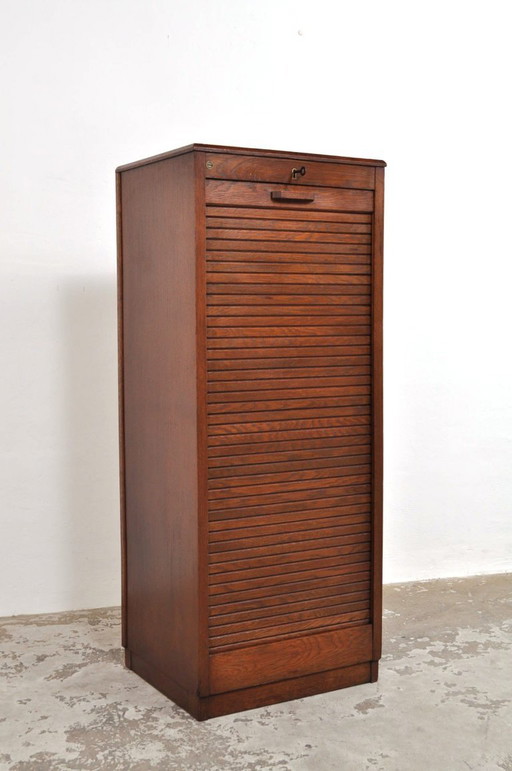 Vintage Roller Shutter Cabinet, 1930s