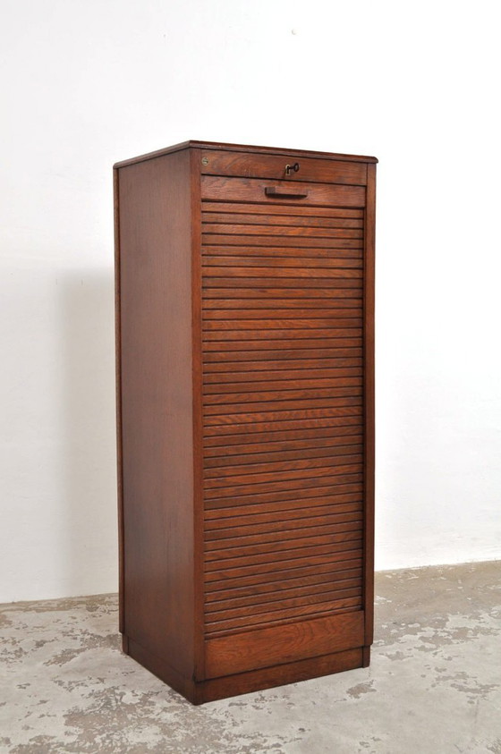 Image 1 of Vintage Roller Shutter Cabinet, 1930s