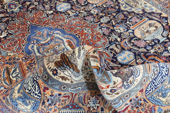 Image 1 of Tapis persan original noué à la main Kashmar Fein Paradise Design 400 X 296 cm Top Condition