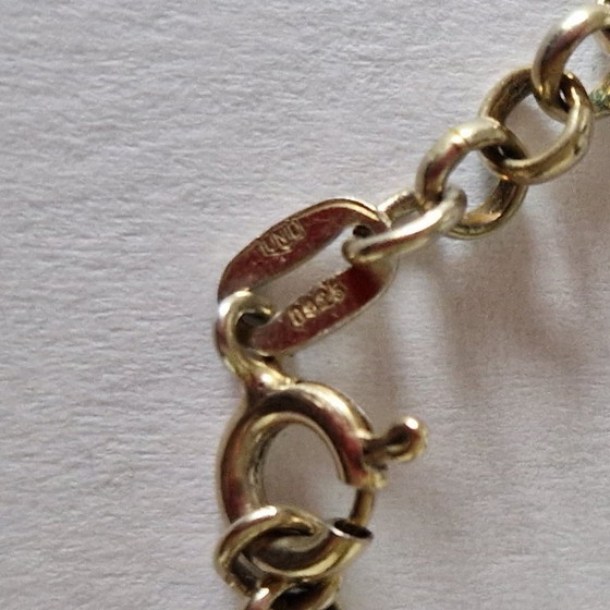 Image 1 of Argento Sterling 925 e UNIO - Mela placcata oro con collana placcata oro abbinata -