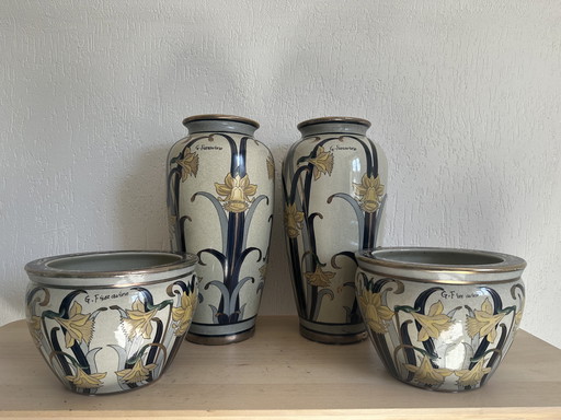 Set of G. Fieravino Vases