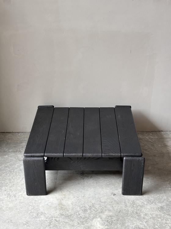 Image 1 of Black wooden coffee table - sleek and robust design