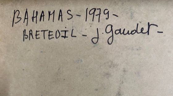 Image 1 of Grandissimo collage surrealista di Alain Gaudet, 1979