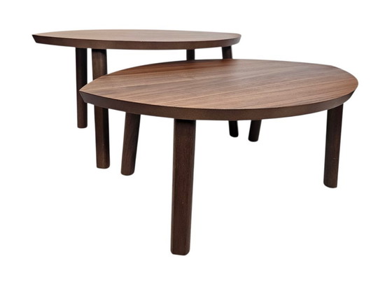 Image 1 of Ikea - modelo Stockholm - diseño Ola Wihlborg - Juego 'Mesas nido' - chapa de nogal
