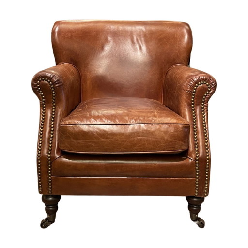 1x poltrona Chesterfield cognac