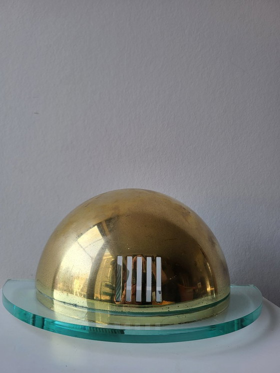 Image 1 of Applique murale Vrieling Design en laiton et plexiglas