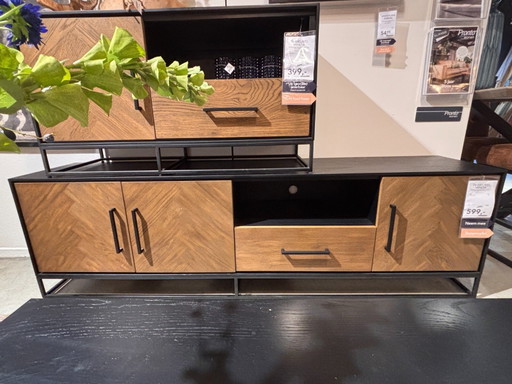 Vinito – Natur/Schwarz – Pronto Wonen, tv meubelen, Metal