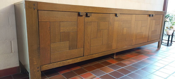 Image 1 of Complete Dining Room Set with Buffet Cabinet, Bar Cabinet, Extendable Table, and Set of Chairs Casala Cantilever