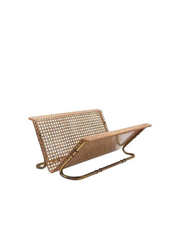 Image 1 of Zeitschriftenständer im Hollywood-Regency-Stil, Italien, 1970er Jahre