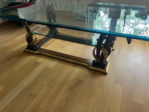 Design salontafel (Jean Roche / Hollywood Regency-stijl) – Glass