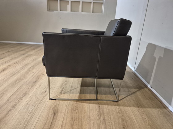 Image 1 of 2x Bert Plantagie Pallas - Armchairs - Brown - Leather - ZGAN