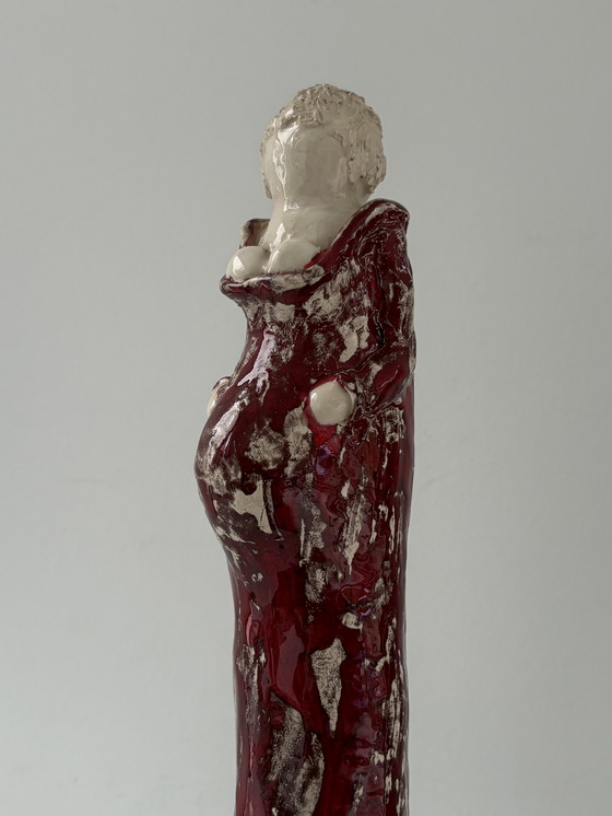 Image 1 of Ceramic statue of a pregnant woman