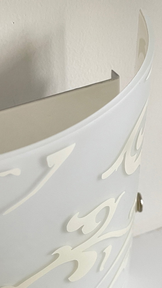 Image 1 of Polished and Silk-screened Glass Wall Lamp by Eglo