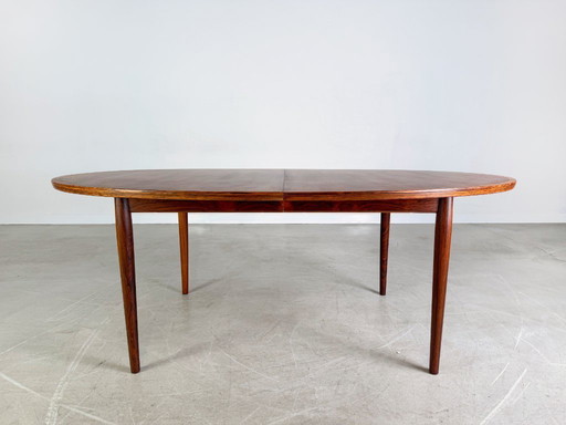 Original midcentury dining table teak oval vintage table 1960s design