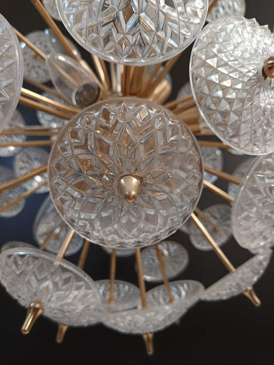 Image 1 of Vintage Sputnik snowball pendant lamp - Val Saint Lambert