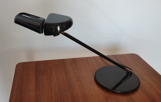 Image 1 of Iconic "Ring" (A400) Table Lamp by Bruno Gecchelin for Arteluce – Made in Italy, 1980s