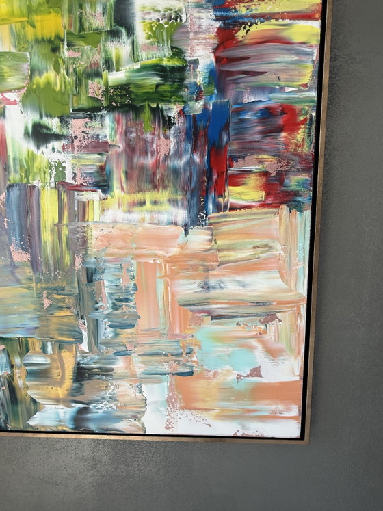 Image 1 of Statement-Piece „Colour Drift“, 140 x 100 cm, inklusive Schattenfugenrahmen