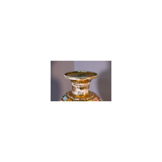 Image 1 of Vintage colored ceramic vase, 1950-1960s