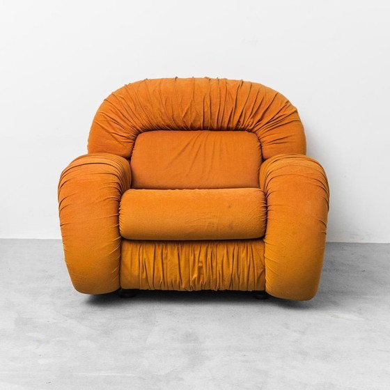 Image 1 of COPPIA DI POLTRONE IN TESSUTO MODELLO CALIFFO BEKA ANNI ’70 VINTAGE MODERNARIATO