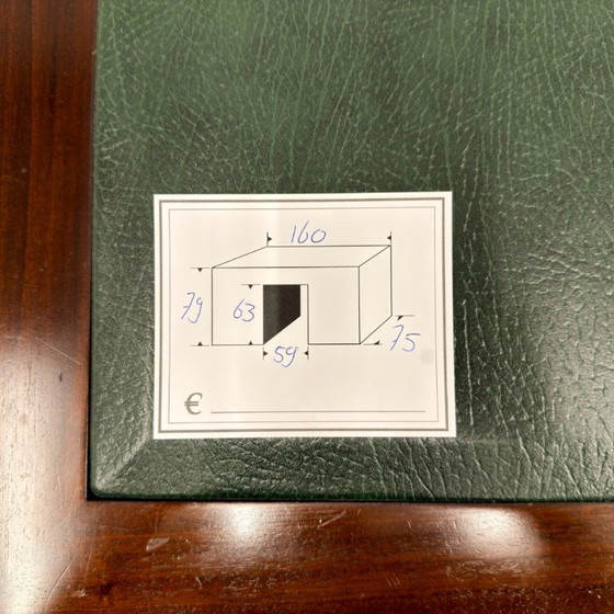 English Classic Desk with Green Leather – Wood (photo 19 of 19)