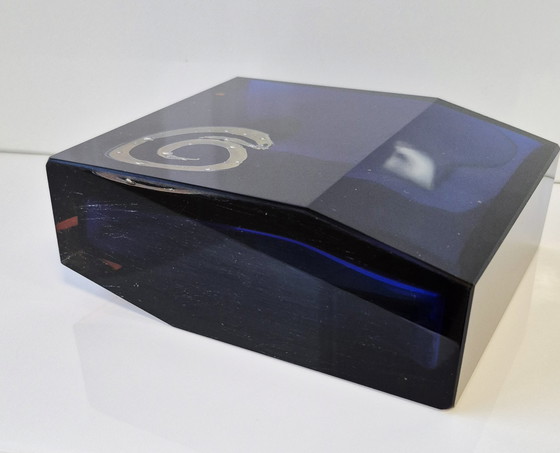 Image 1 of Glazen vaas van Pavel Hlava voor Exbor Egermann Sommerso-Art, circa 1960