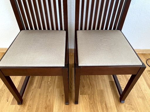 2 sedie Robie di Frank Lloyd Wright - edizione Cassina