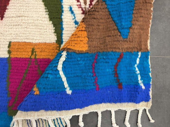 Image 1 of Berber Vloerkleed - 251 cm x 156 cm - gekleurde Wol