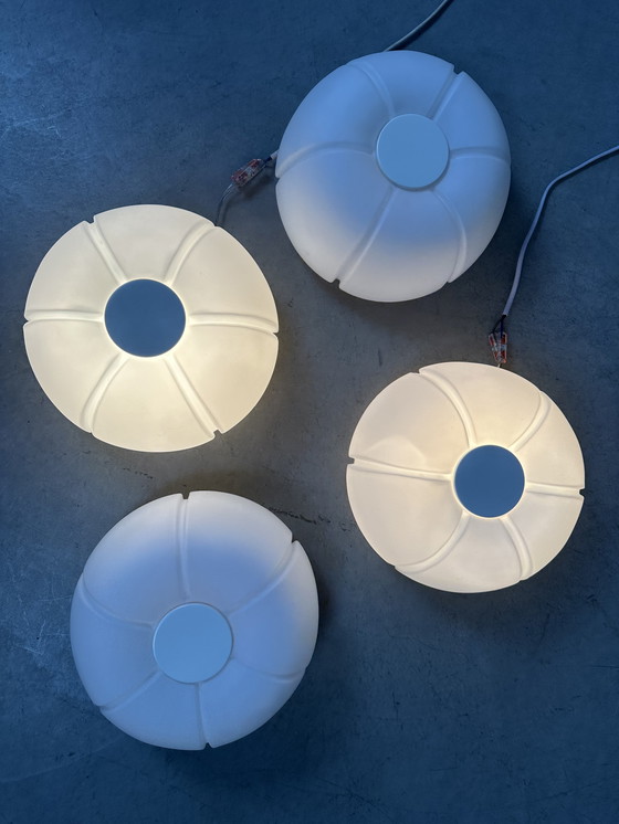 Image 1 of Lampada da soffitto opalina vintage - Glashütte Limburg