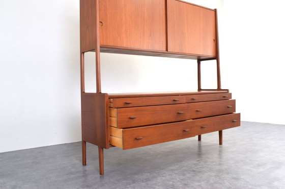Image 1 of Credenza danesa Mid-Century modelo RY-20 de teca de Hans Wegner para Ry Møbler