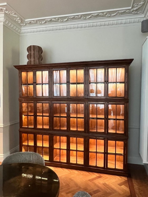 Image 1 of alter holländischer Vitrinenschrank